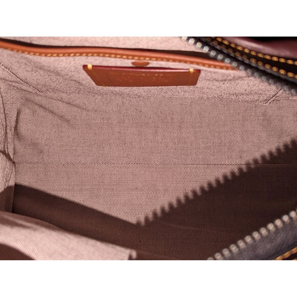 Coach Black Floral Satchel - Picture 6 of 16